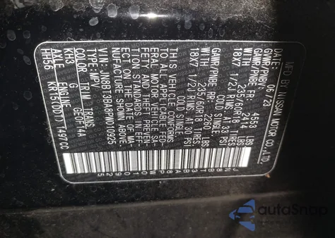 2023 Nissan Rogue Sv Fwd z USA, uszkodzony, nr VIN JN8BT3BA8PW010925